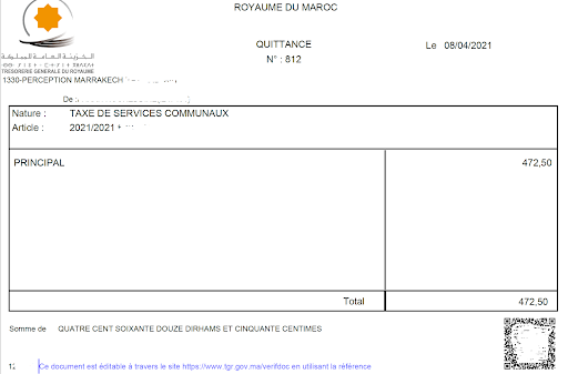 Property Taxes In Morocco: Cummunal Services Tax