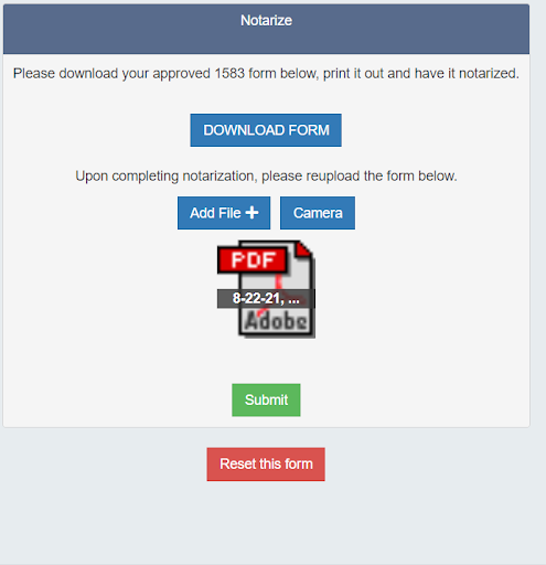 Traveling mailbox: Handling the USPS 1583 form